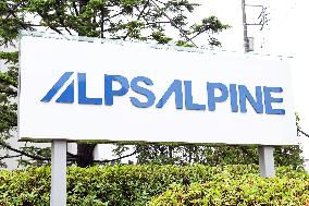 Alps Alpine signage and logo
